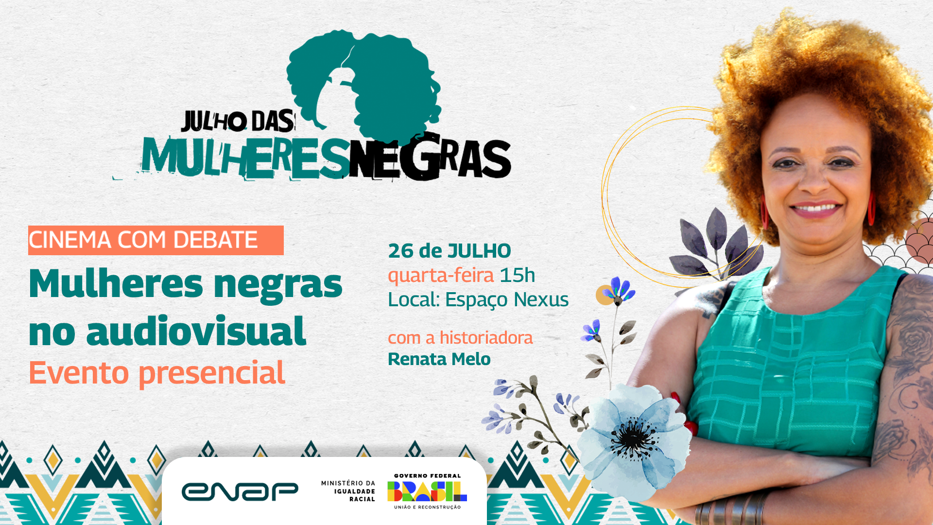 Convite: Enap promove debate sobre as mulheres negras no audiovisual