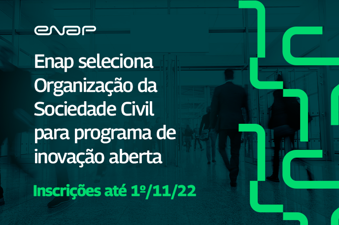 Enap seleciona organização da sociedade civil para programa de inovação aberta