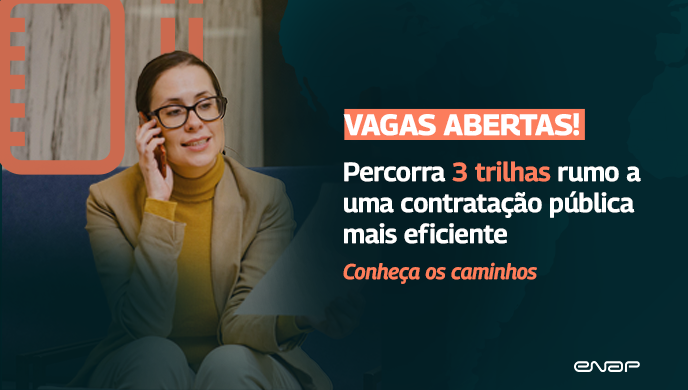 Enap lança três trilhas para competências em contratações públicas na Escola Virtual de Governo