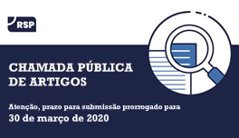 Prorrogado o prazo para submissão de artigos para edição especial da RSP