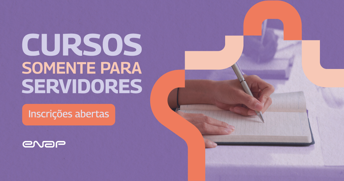 Enap oferece 14 cursos remotos e gratuitos para servidoras e servidores com inscrições abertas no mês de agosto