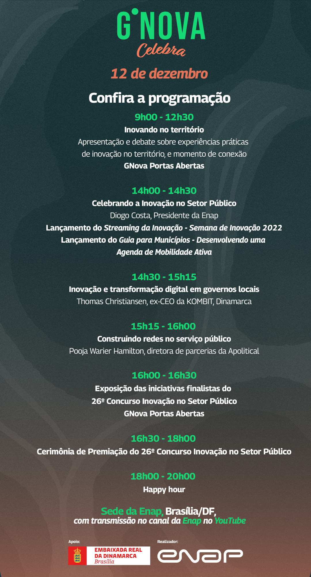 Programação GNova Celebra 5